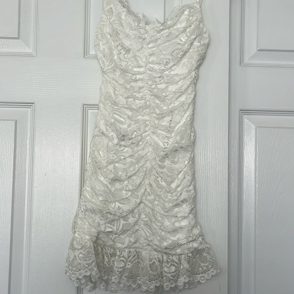 Lucy in the Sky white lace dress